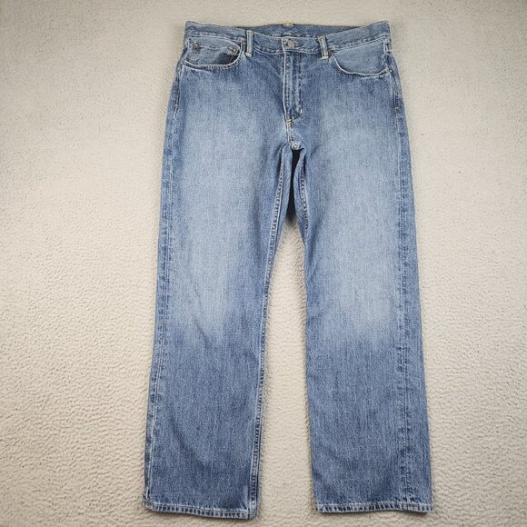 Polo Ralph Lauren Jeans 34x30 Blue Y2K Relaxed 867 Baggy Straight Classic Denim - Picture 1 of 9